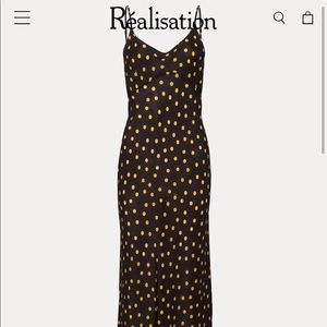 Realisation Par “The Iggy” dress in yellow pokadot